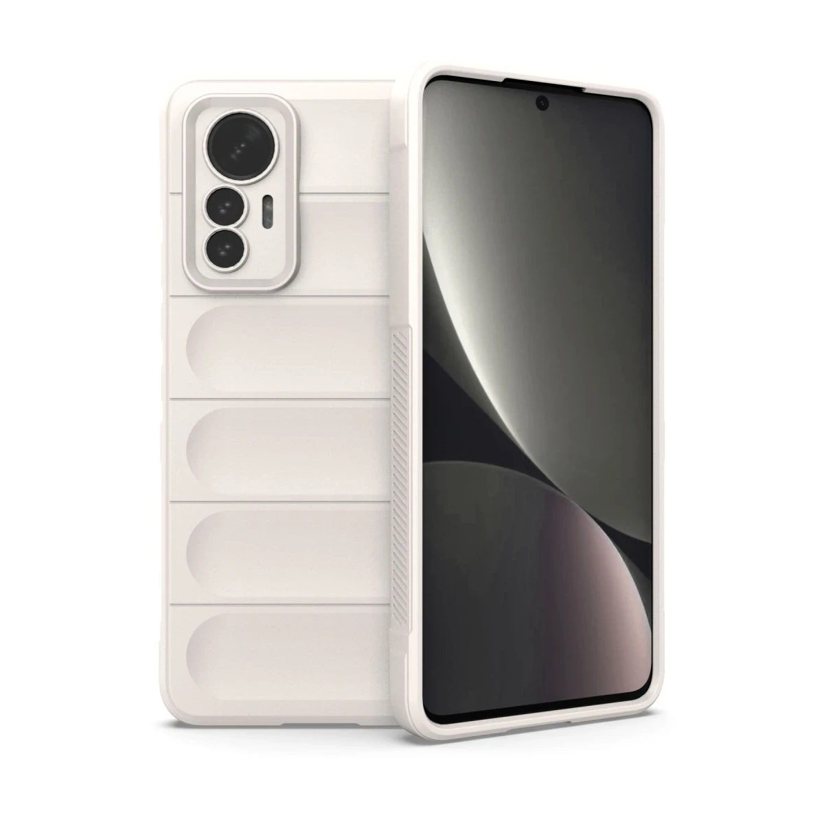 Xiaomi Mi 12 Lite Kılıf Optimum Silikon - Krem