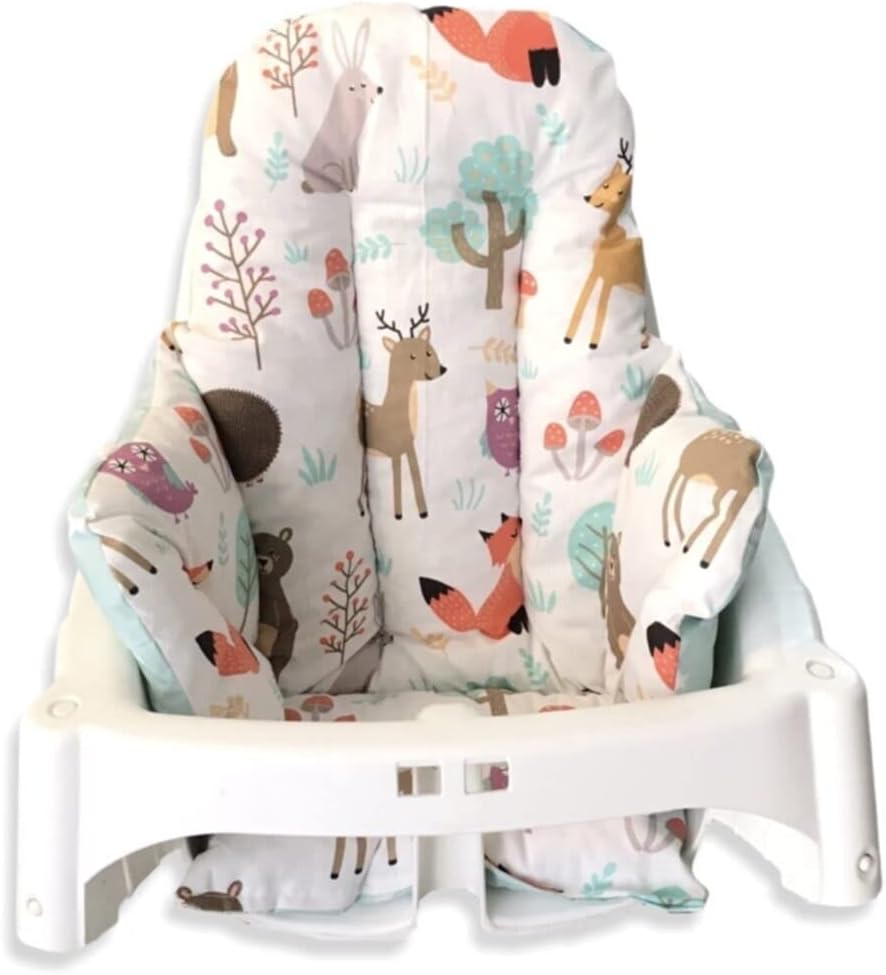 Bebek Özel Bebek/Çocuk Mama Sandalyesi Minderi (Doğa/Mint)