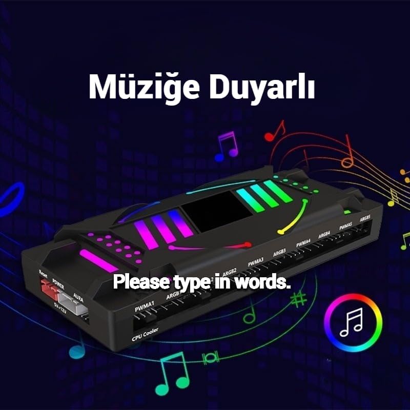 ARGBCTR-01B ARGB Denetleyici Controller Uzaktan Kumandalı Siyah