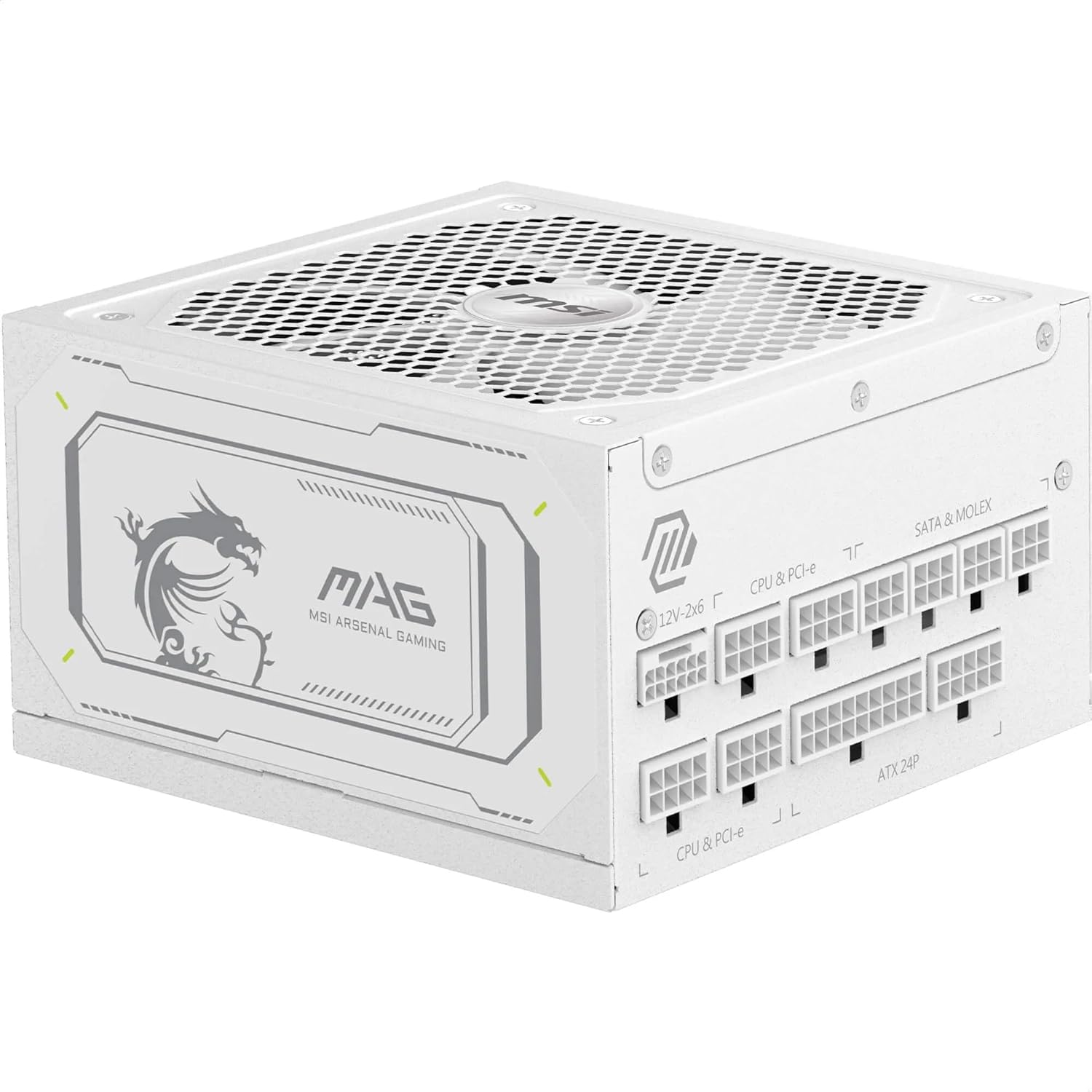 MAG A1000GL PCIE5 WHITE 1000W 80+ GOLD POWER SUPPLY