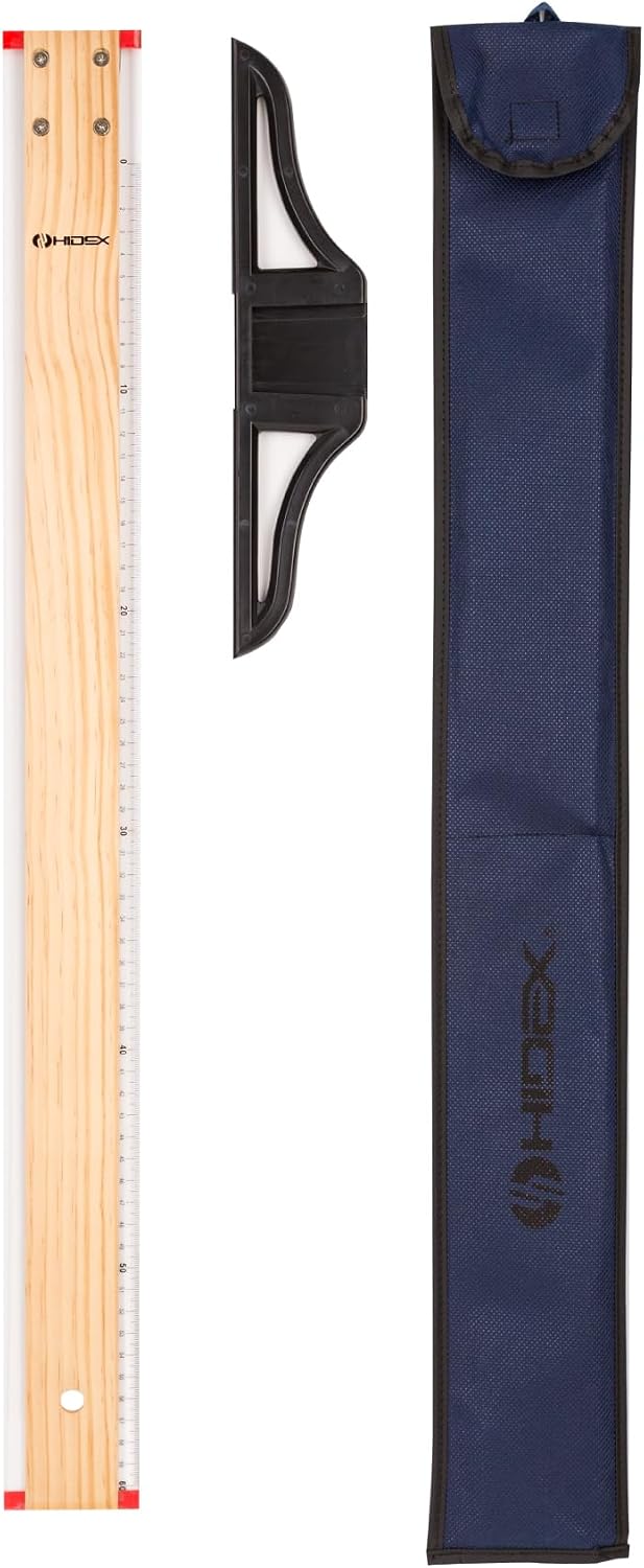 Ahşap T-Cetveli 60 cm (Sökülebilir Başlık, Kumaş Kılıf)