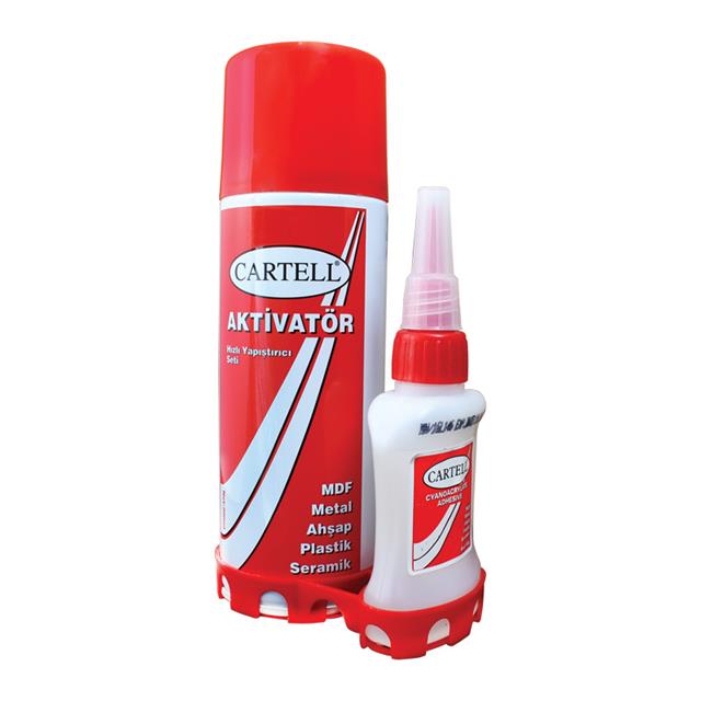 Cartell Hızlı Yapıştırıcı Seti 200 Ml