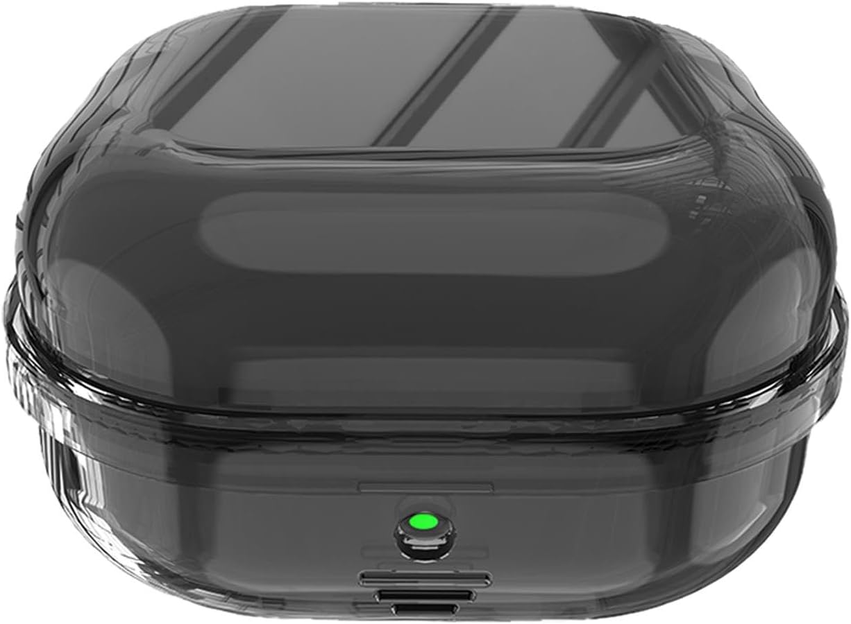 Samsung Galaxy Buds 4 Pro Kılıf Airbag Transparan Silikon Füme