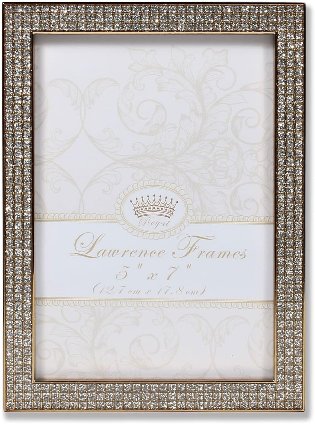 Lawrence Royal Designs 5x7 Turner Altın ve Parlak Metal Resim Çerçevesi