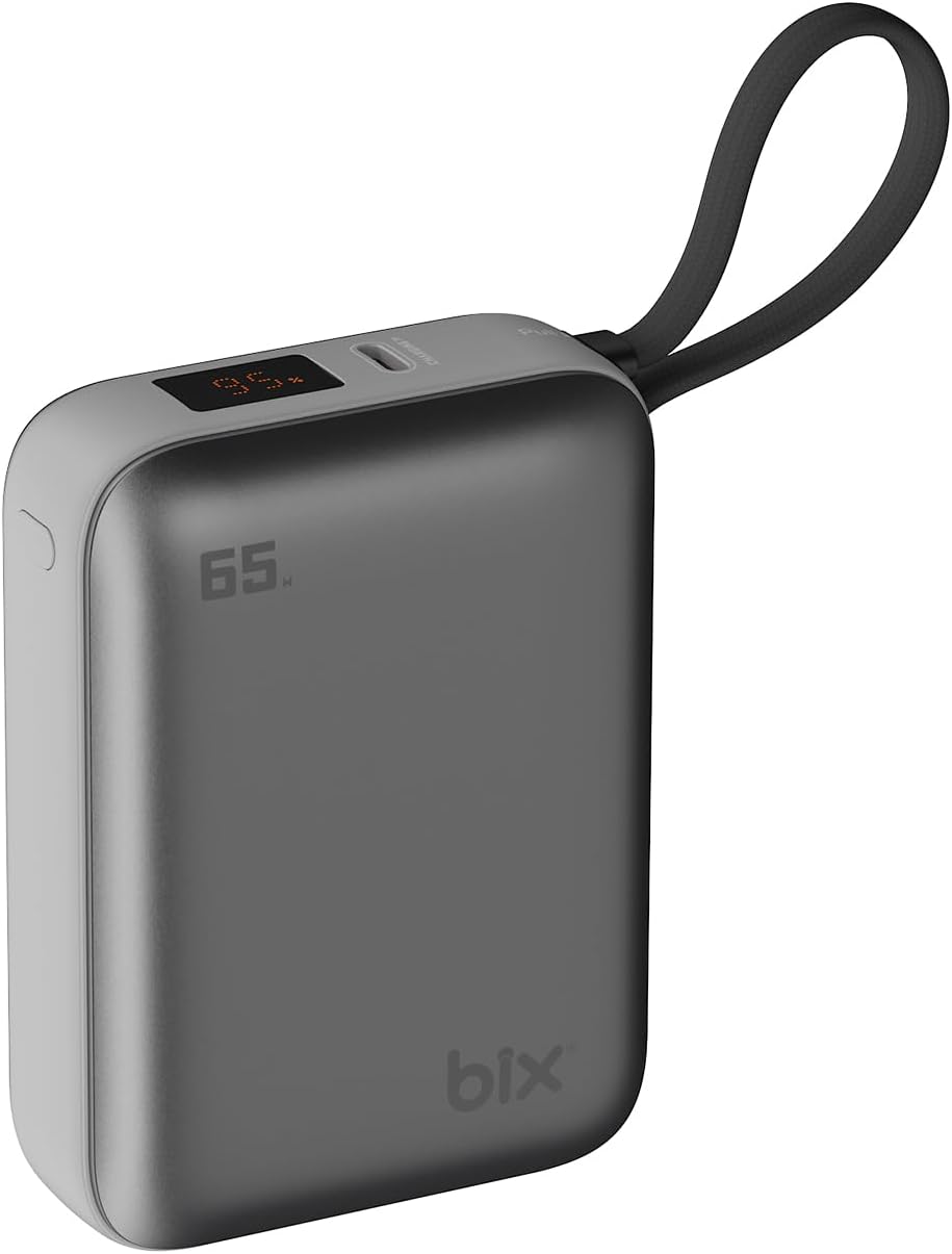 PB120 20000mAh PD 65W Cep Boyu Kompakt Tasarımlı Dijital Göstergeli Powerbank Taşınabilir Süper Hızlı Şarj Cihazı (Gri)