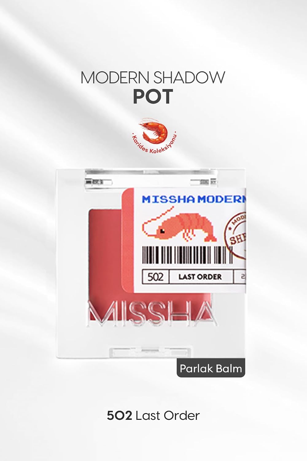 Parlak Balm Dokulu Tekli Göz Farı Modern Pot (502 Last Order) 502 Last Order
