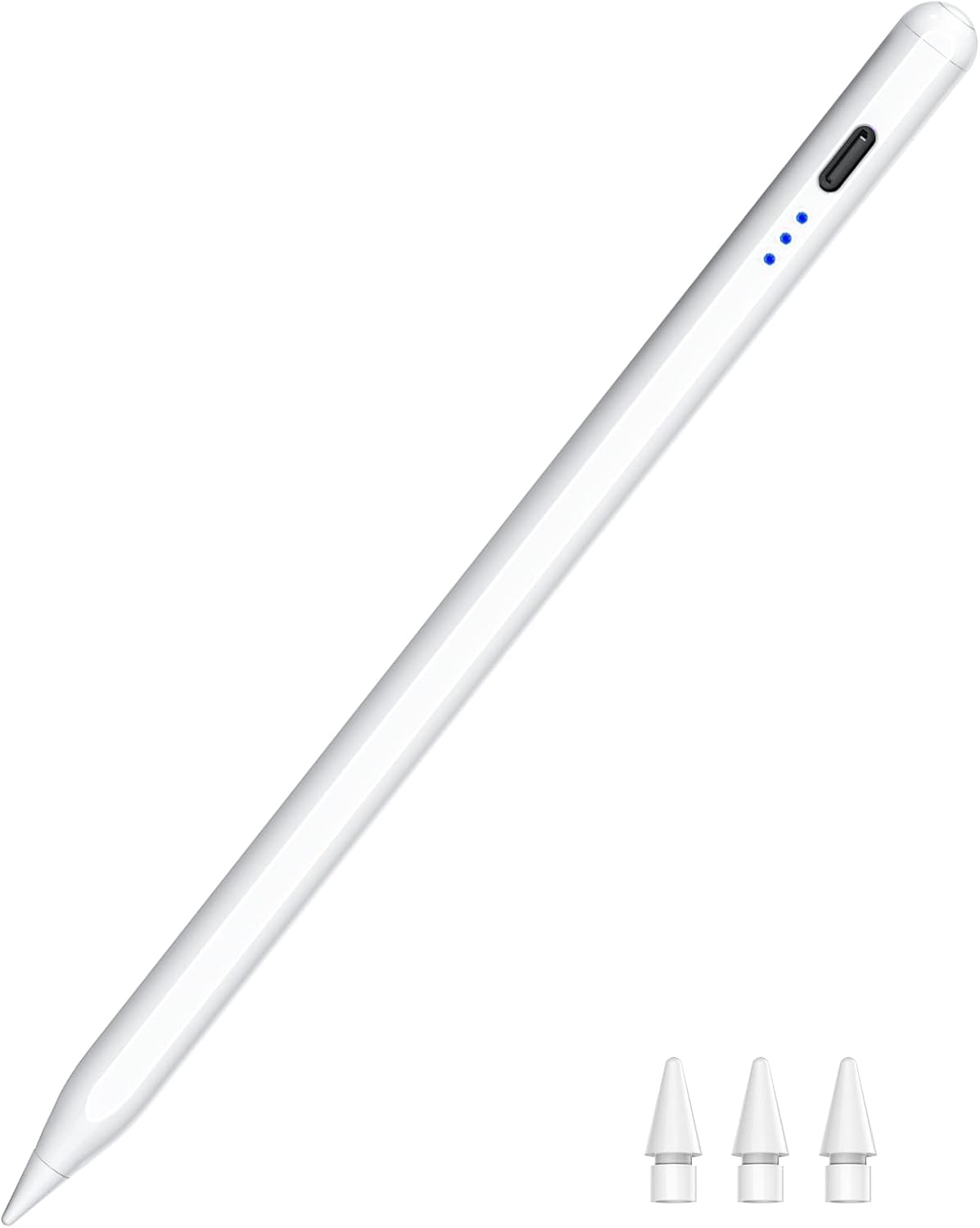 Pencil 1. Nesil, Hızlı Şarj (USB-C) iPad Kalem, Eğimli ve Palm Rejection, Manyetik iPad Kalem, iPad Air 3/4/5, iPad Mini 5/6, iPad 6-10 Gen, iPad Pro 11"/12,9 inç ile Uyumlu