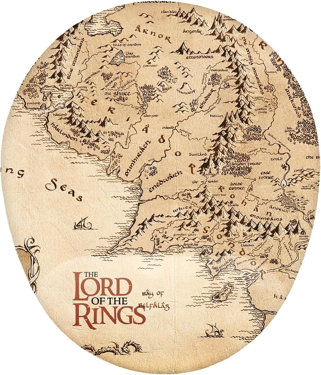 Lotr Yüzüklerin Efendisi Orta Dünya Bilek Destekli Mouse Pad