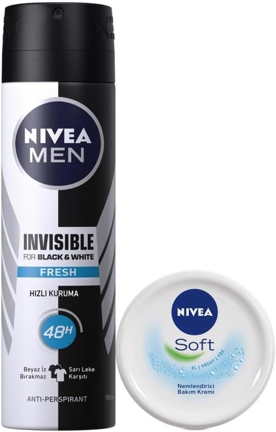 Deo Sprey Inv B&W Fresh Erk 150Ml + Soft 100Ml