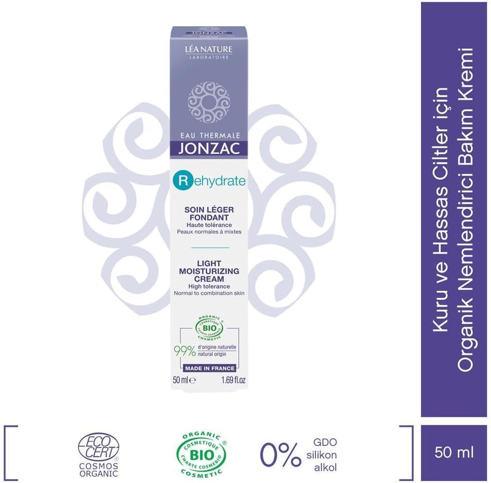 Rehydrate Light Kuru ve Hassas Ciltler için Organik Nemlendirici Bakım Kremi 50 ml