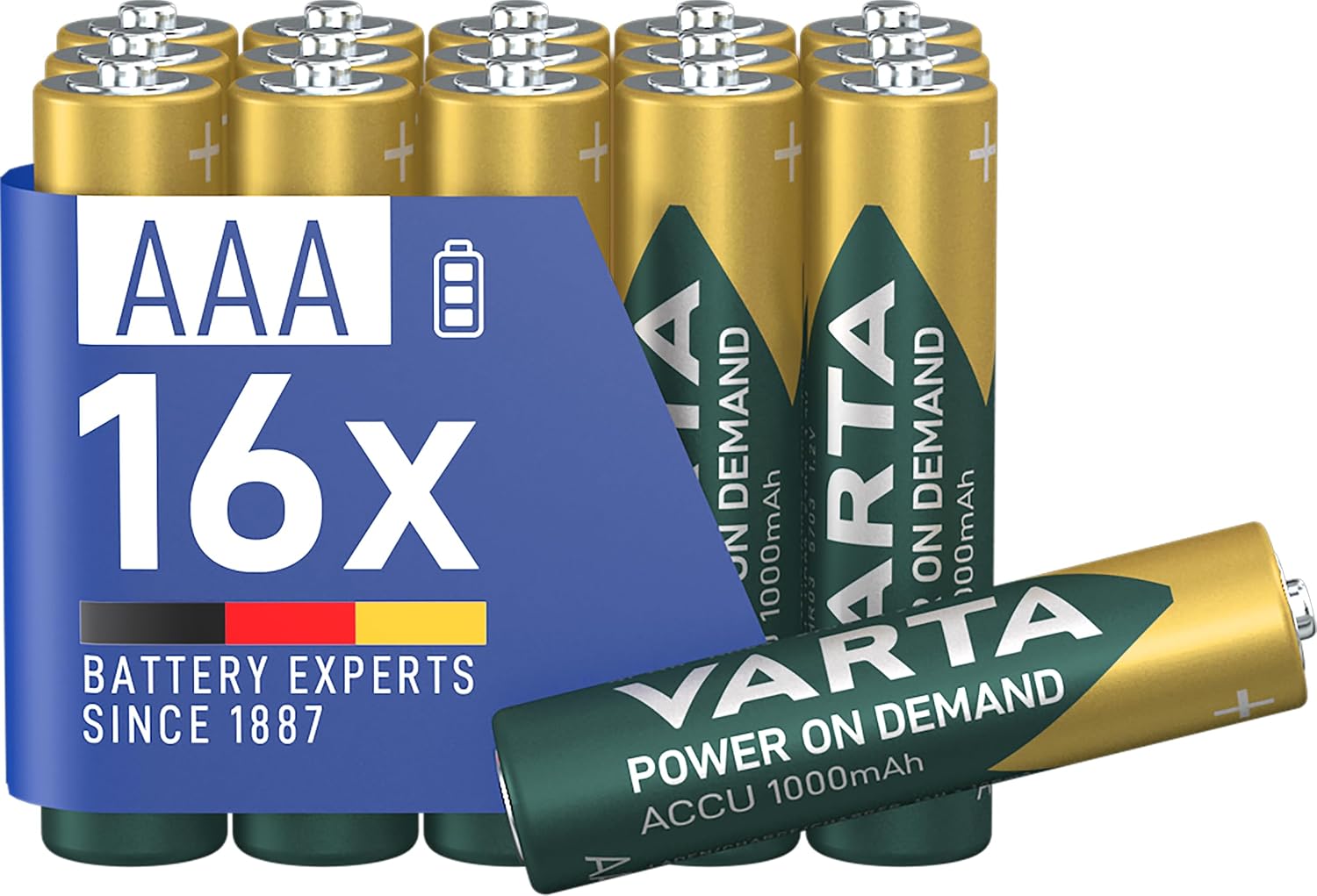 Rech.AAA 1000mAh 16 lı