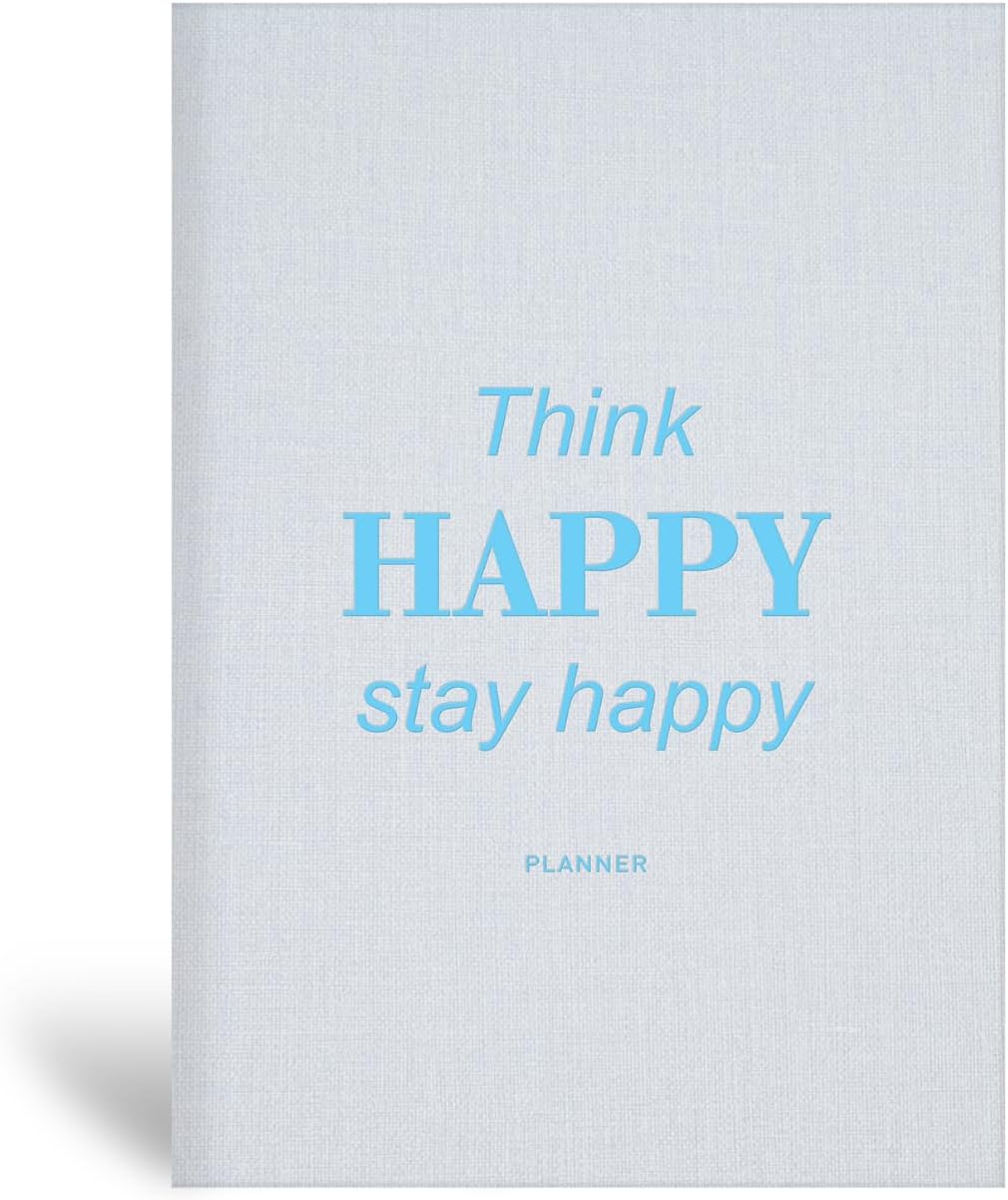 15x21 Keten Süresiz Planlayıcı Ajanda Defter Mavi