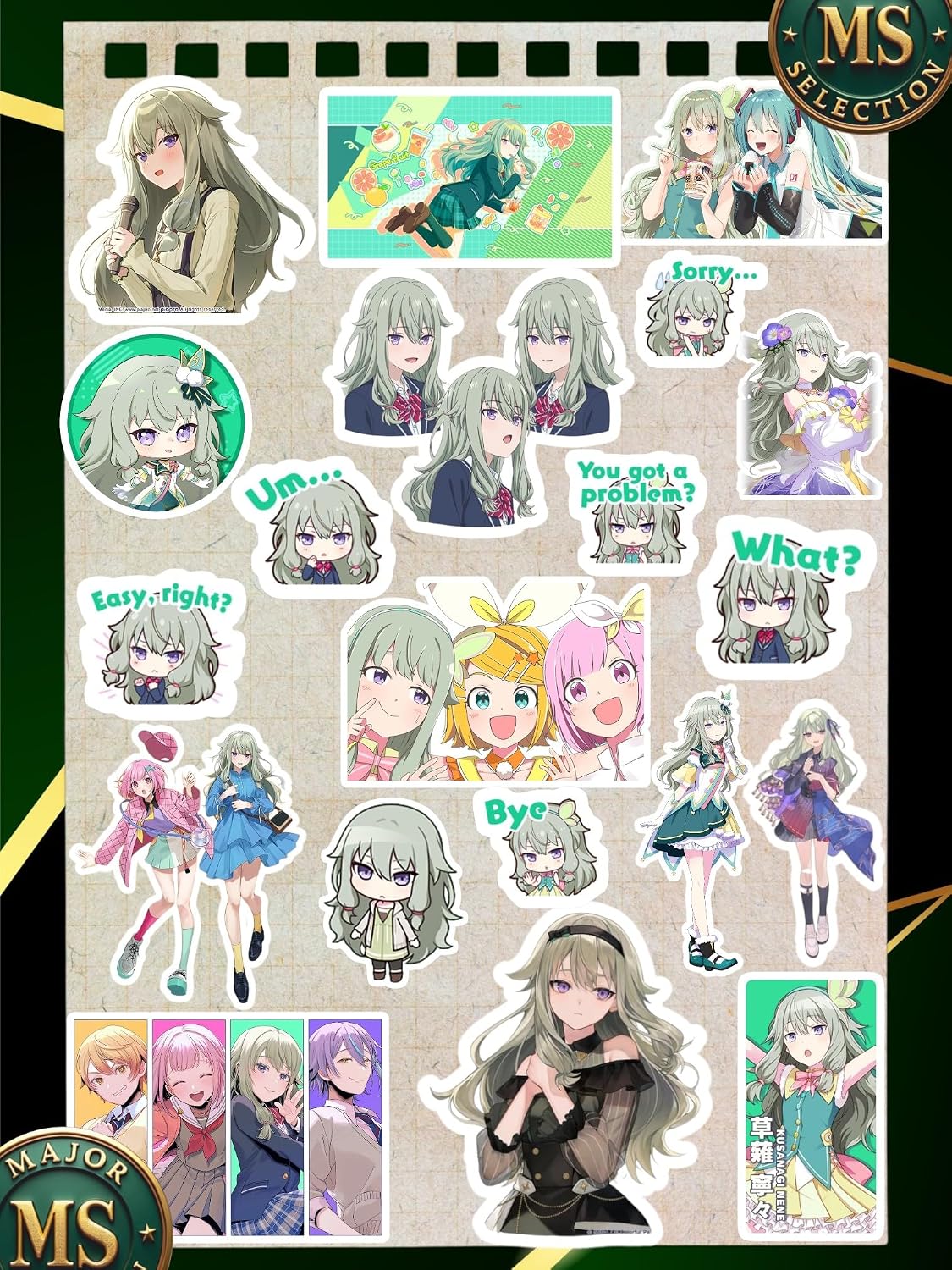 Project Sekai Nene Kusanagi Sticker Seti 20 Parça