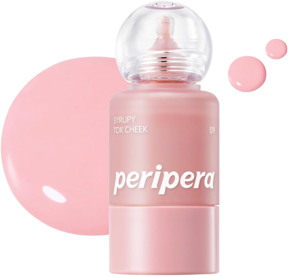 İnce Yapılı, Ciltle Bütünleşen, Pigmentli Likit Allık Syrupy Tok Cheek (09 Pale Peach)