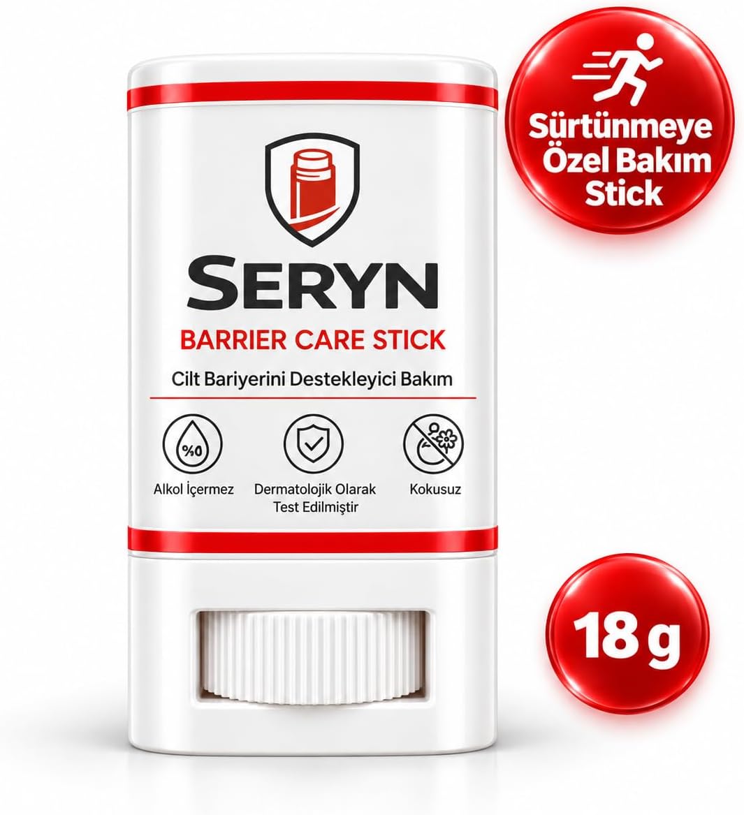 Barrier Stick 18 g – Sürtünmeye Karşı Cilt Bariyer Stick – Kokusuz ve Parfüm İçermeyen Formül – İç Bacak, Ayak ve Sürtünmeye Maruz Kalan Bölgeler İçin (18 Gr Lansman)