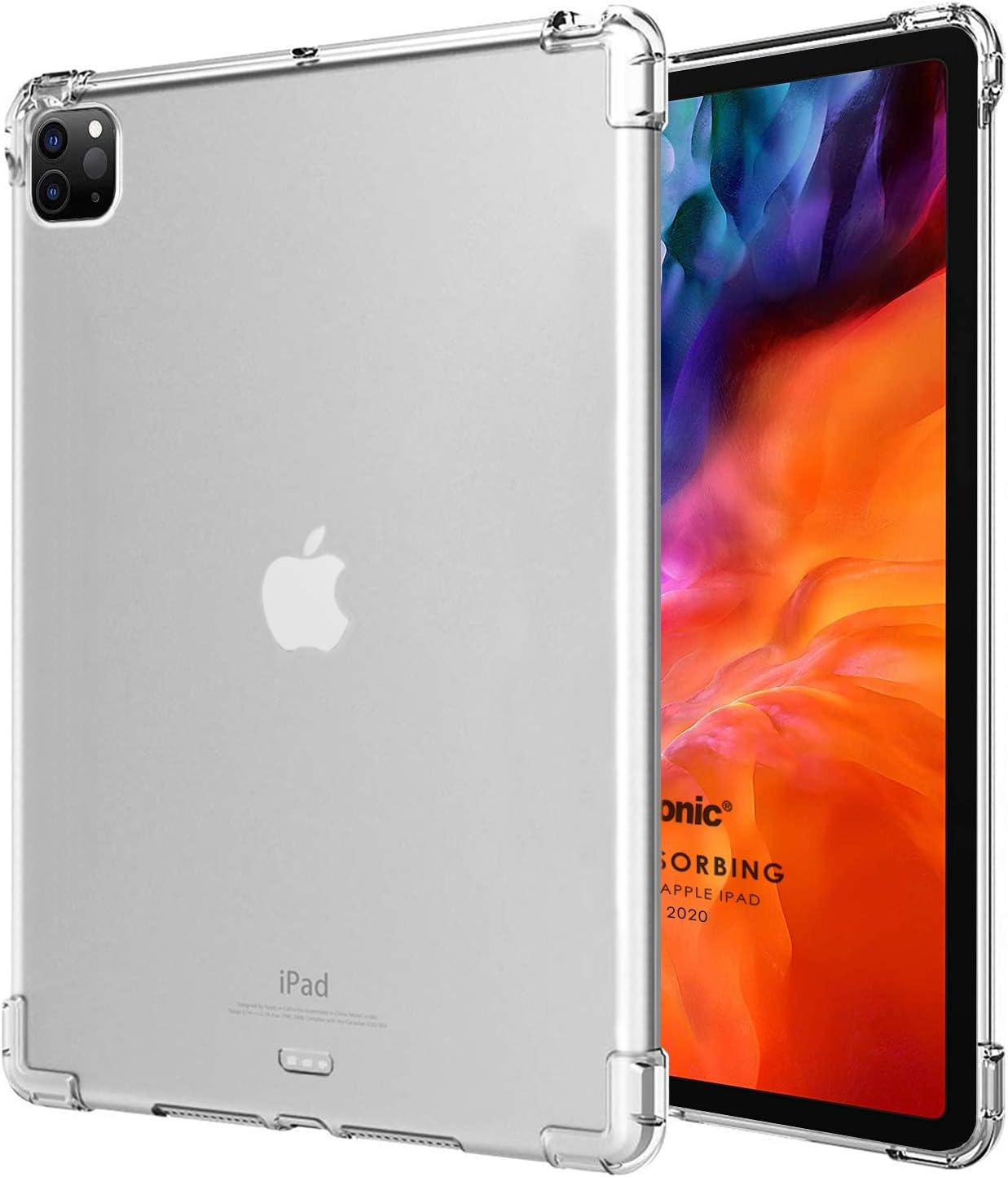 Apple iPad Pro 11`` 2022 4. Nesil için Kılıf (A2759-A2435-A2761-A2762) Shock Absorbing Şeffaf [iPad Pro 11 2022 ile Uyumlu Kılıf - Şeffaf]