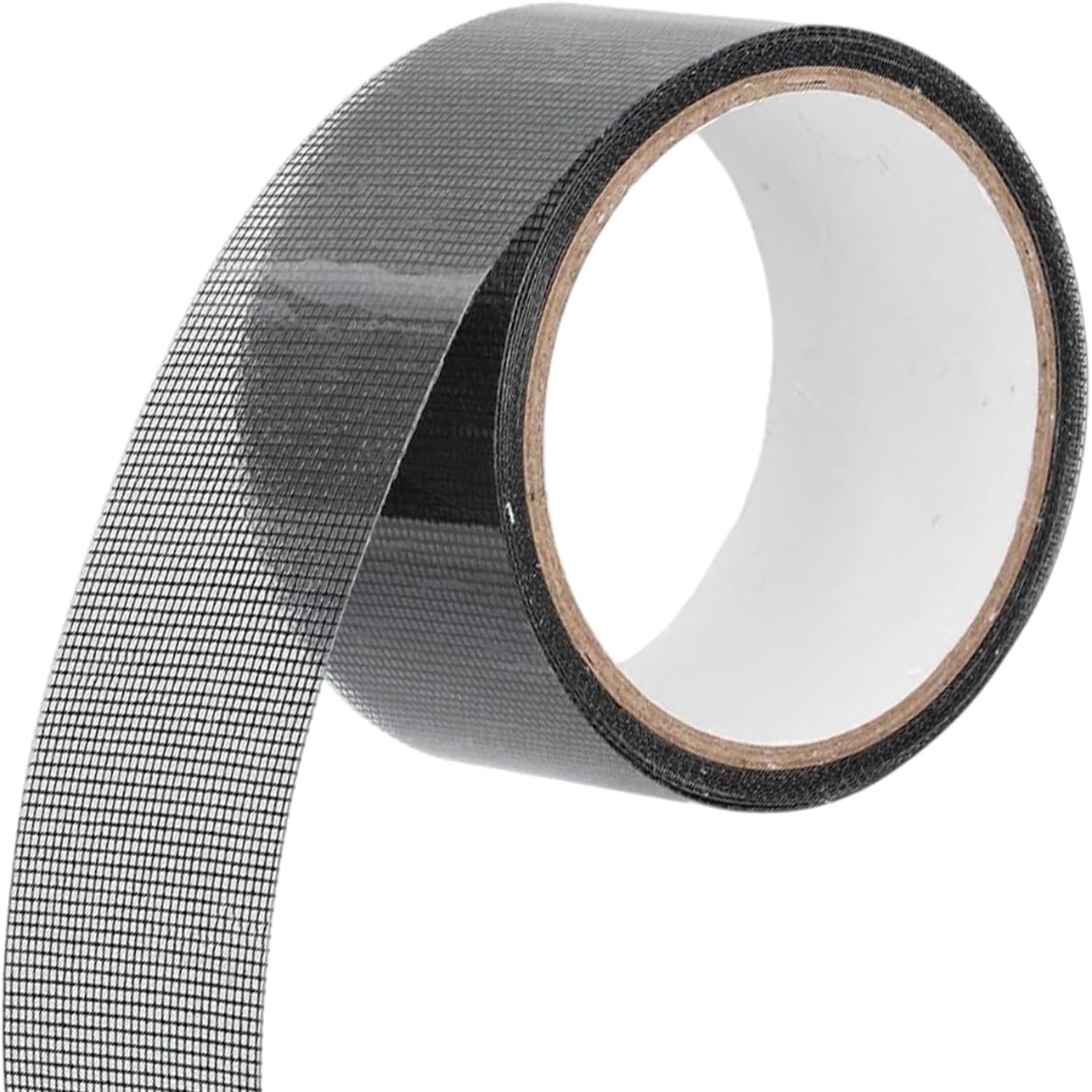 2 METRE Yapışkanlı Sineklik Tülü Tamir Bandı Yırtık Kopmuş Delik Fiber Tül Yapıştırma Siyah 48 mm