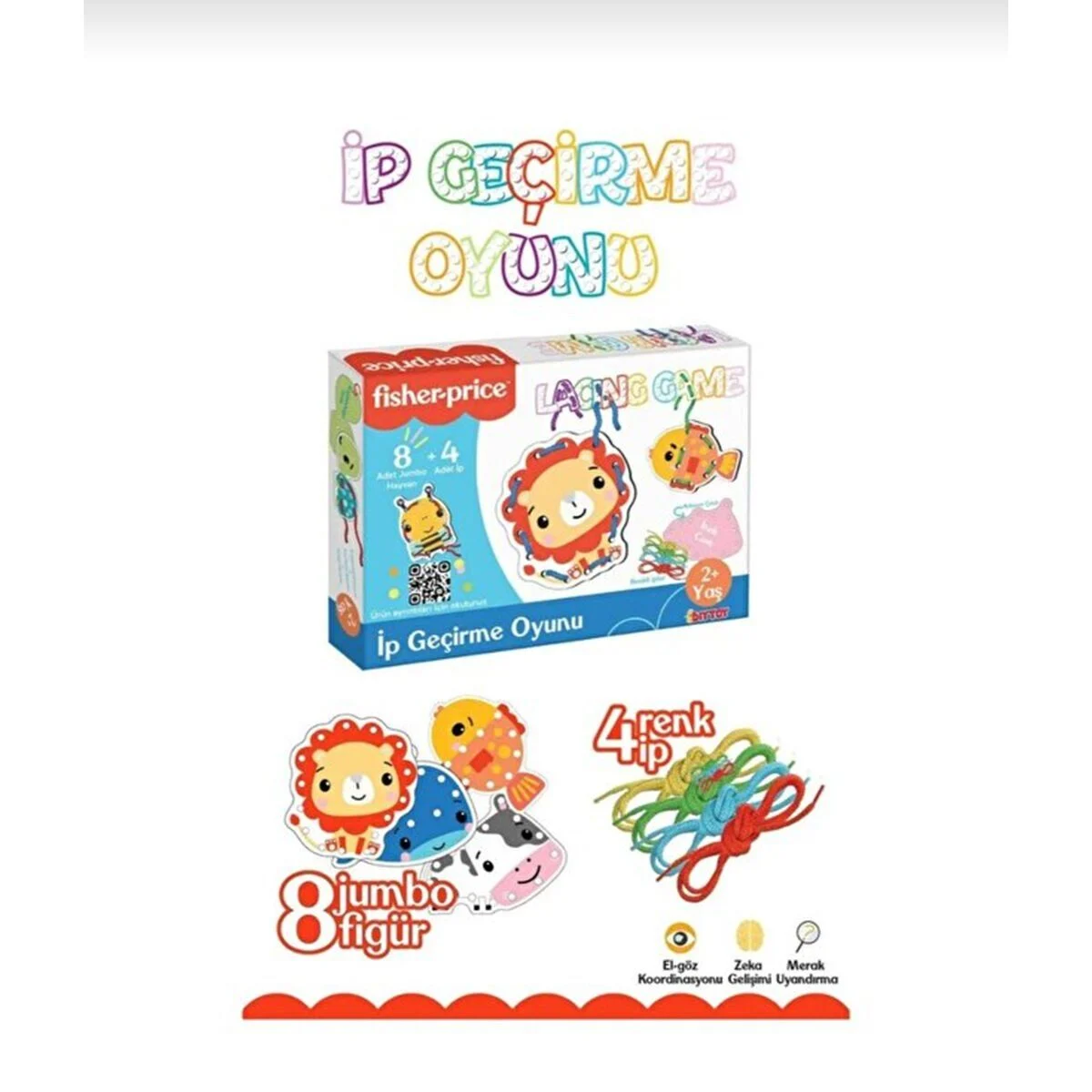 FP2748 Fısher Prıce İp Geçirme Oyunuc Lacıng Game
