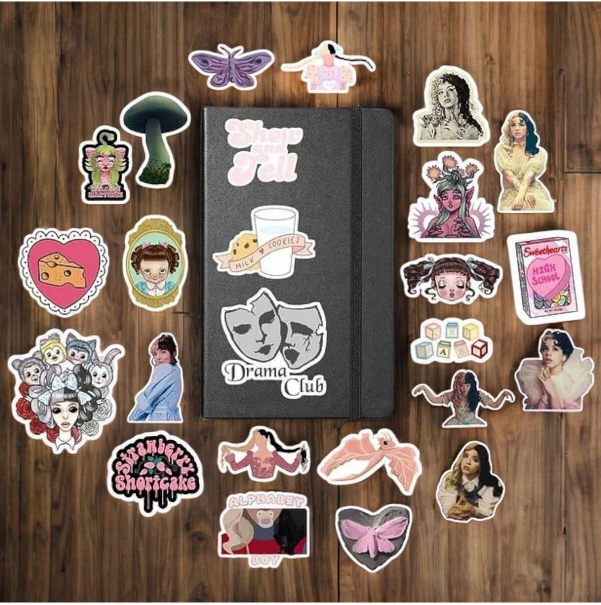 Melanie Martinez Sticker Paketi/Bullet Journal Defter Çıkartma Ajanda Laptop Etiket, 98764654956