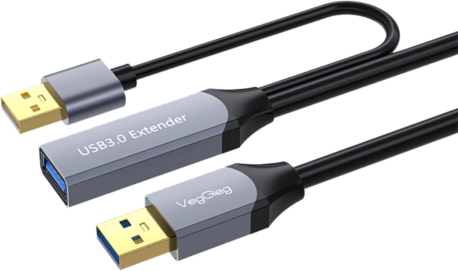 USB 3.0 Uzatma Kablosu Sinyal Güçlendirici Extender Destekli USB-A Uzatıcı Kablo 15 Metre
