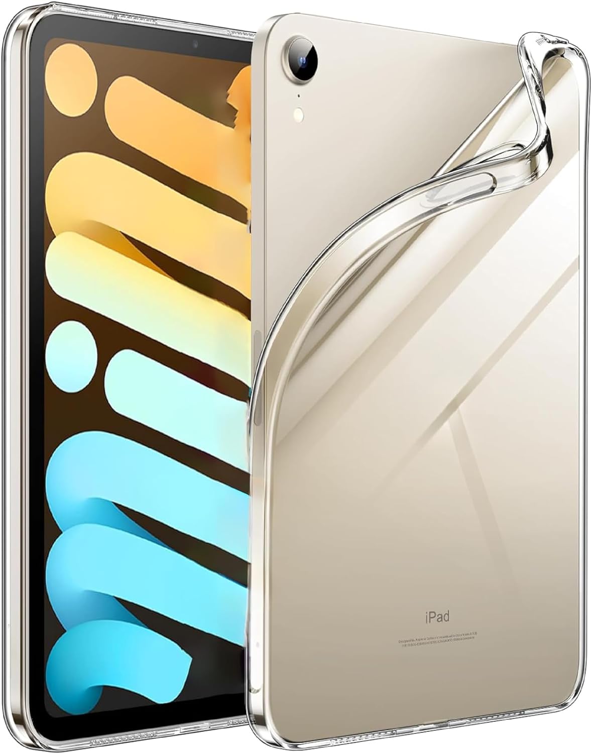 Apple iPad Kılıf Şeffaf Silikon Arka Kapak (iPad Mini 6.Nesil 8.3 İnch)