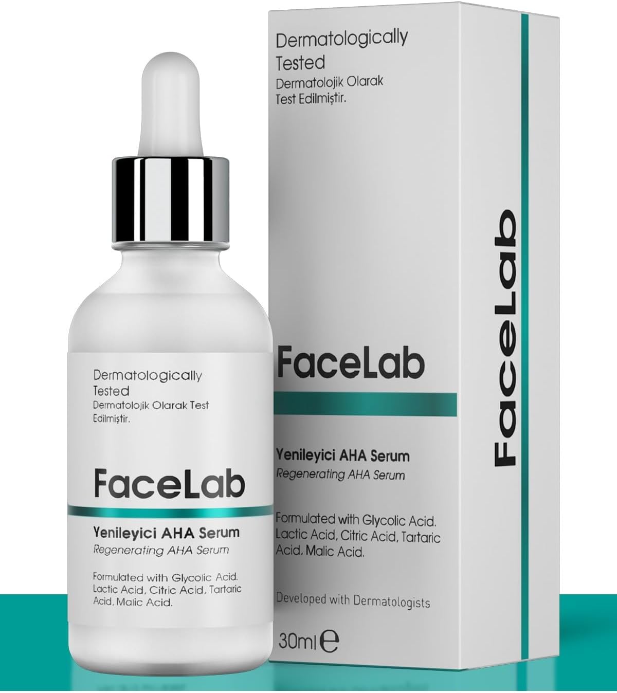 Yenileyici, Gözenek Sıkılaştırıcı ve Cilt Tonu Eşitleyici Aha Peeling Serumu 30 ml
