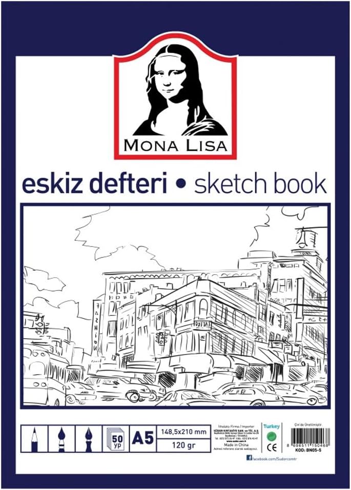 Sudor Bn05-3 120Gr A5 Eskiz Defteri - 50 Yaprak