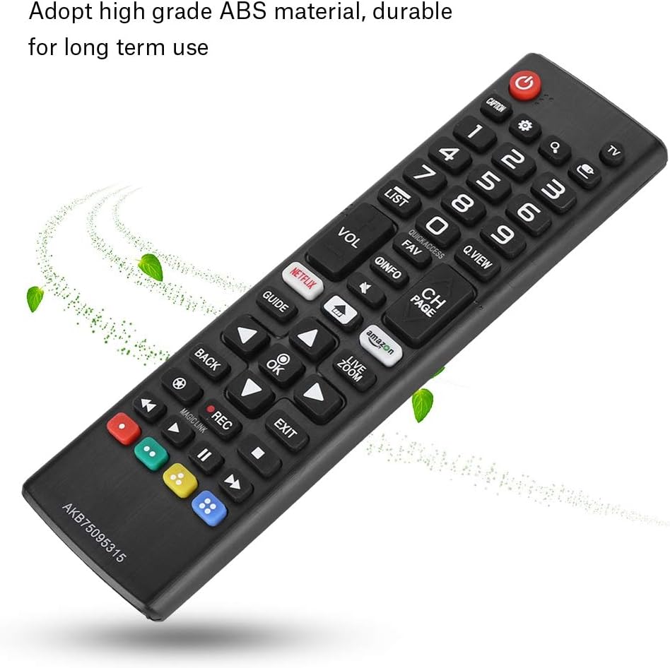 LG televizyon için Evrensel TV Uzaktan Kumanda, ABS Yüksek Hassasiyetli Uzun Mesafe Akıllı Uzaktan Kumanda Yedek AKB75095315