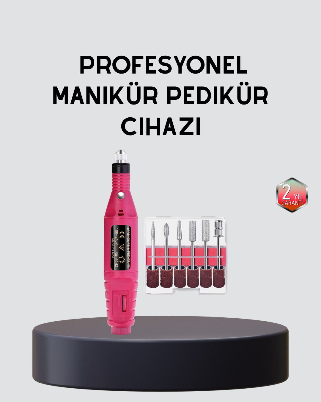 Tırnak Matkap Makinesi – Profesyonel Manikür Pedikür Cihazı, Ayarlanabilir Hız ve Sessiz Çalışma