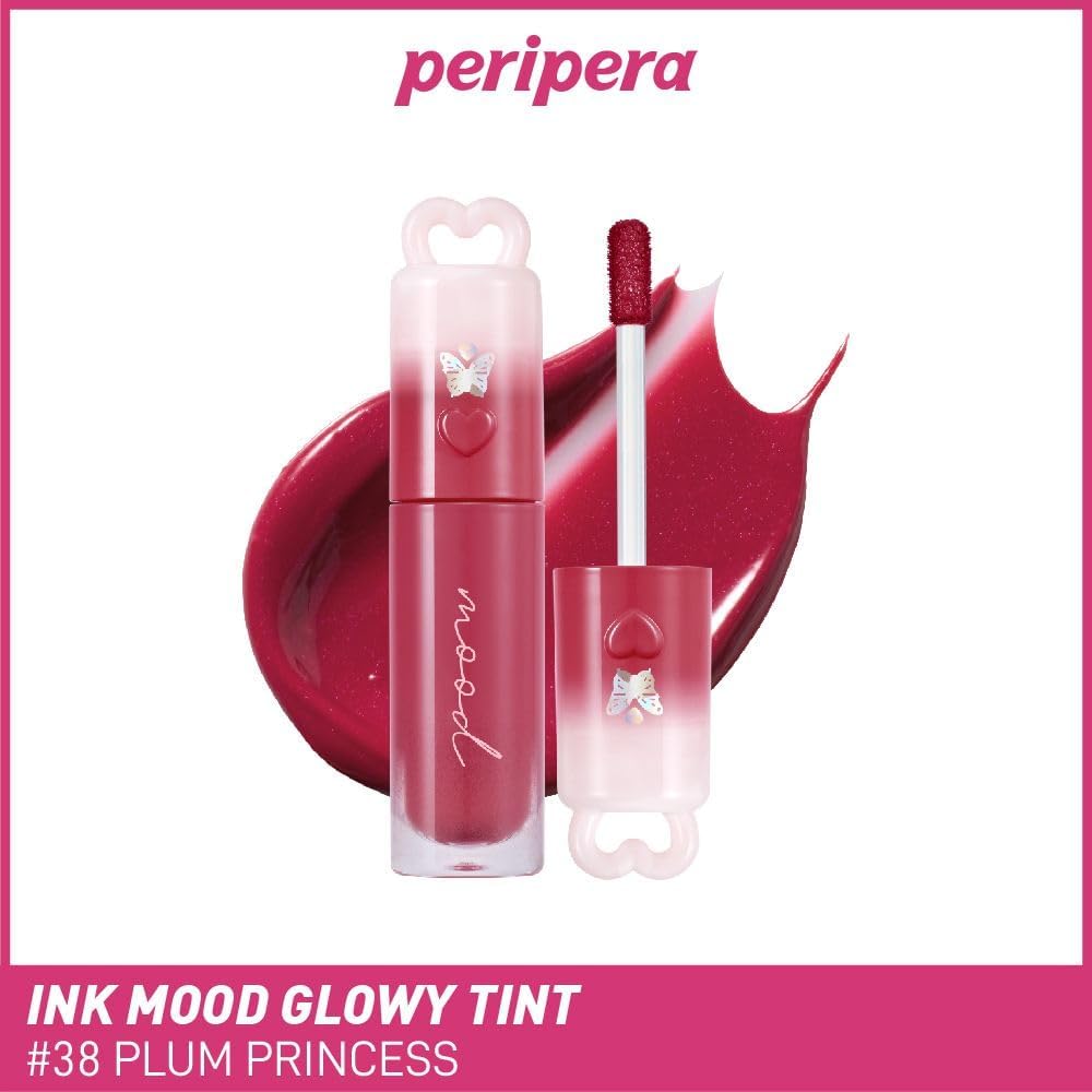 Kalıcı, Pigmentli, Işıltılı, Parlak Bitişli Tint Ink Mood Glowy Tint (38 Plum Princess)