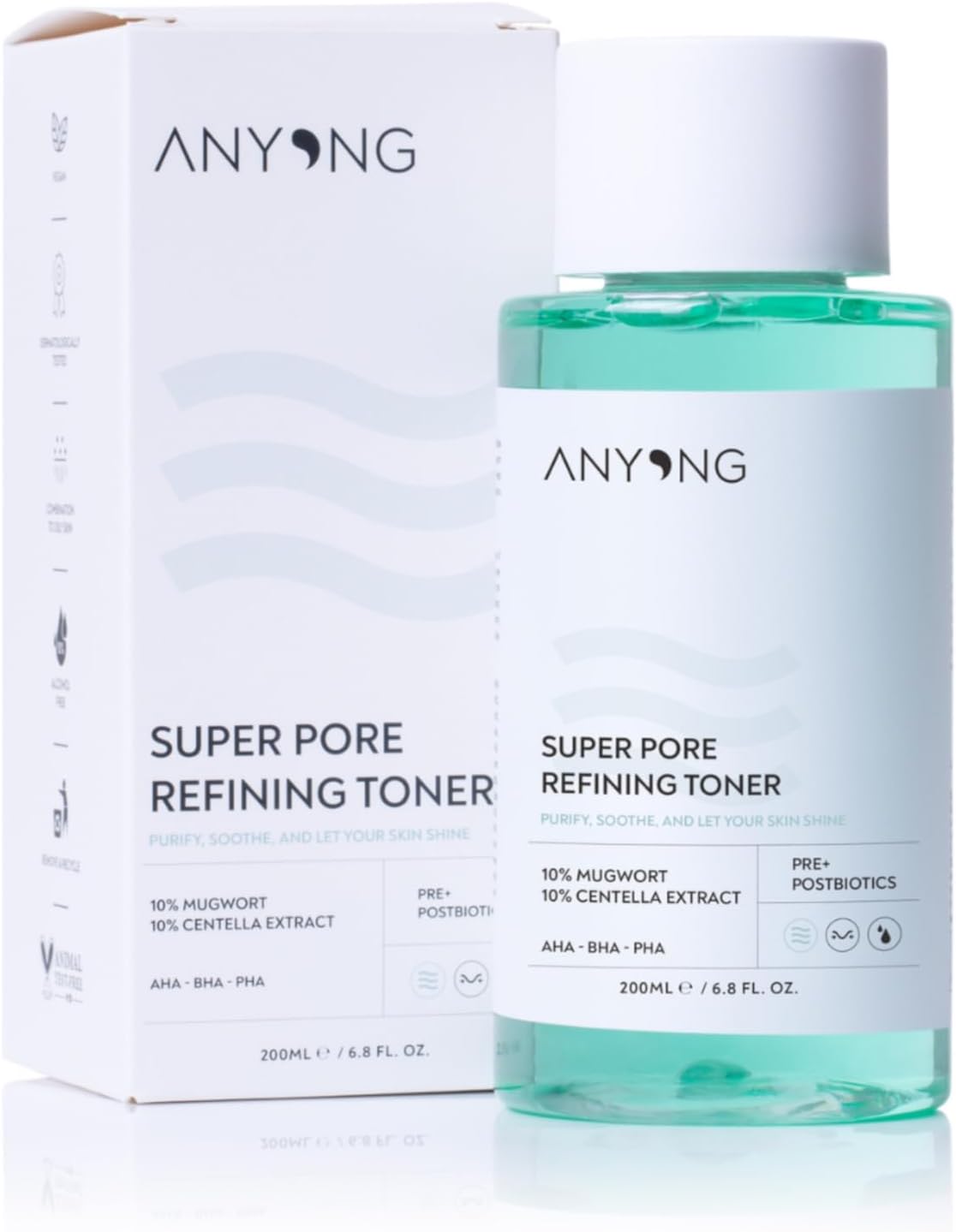 Gözenek Sıkılaştırıcı, Akne Karşıtı, Arındırıcı Tonik 200 ml (AHA & Salisilik Asit & PHA)