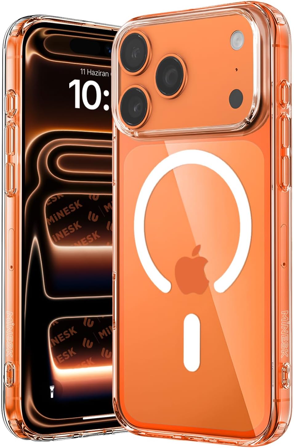 iPhone 17 Pro Max / 18 Pro Max için Origin Serisi Magsafe ile Uyumlu Crystal Clear Super Şeffaf Materyal ve Yeni Nesil Manyetik Çember (17 Pro Max/18 Pro Max)