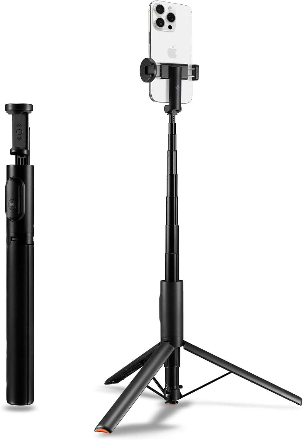 Kablosuz Bluetooth Selfie Çubuğu Uzaktan Kumandalı Tripod / 1.4 Metre Kolay Taşınabilir S541W Siyah - AMP09336