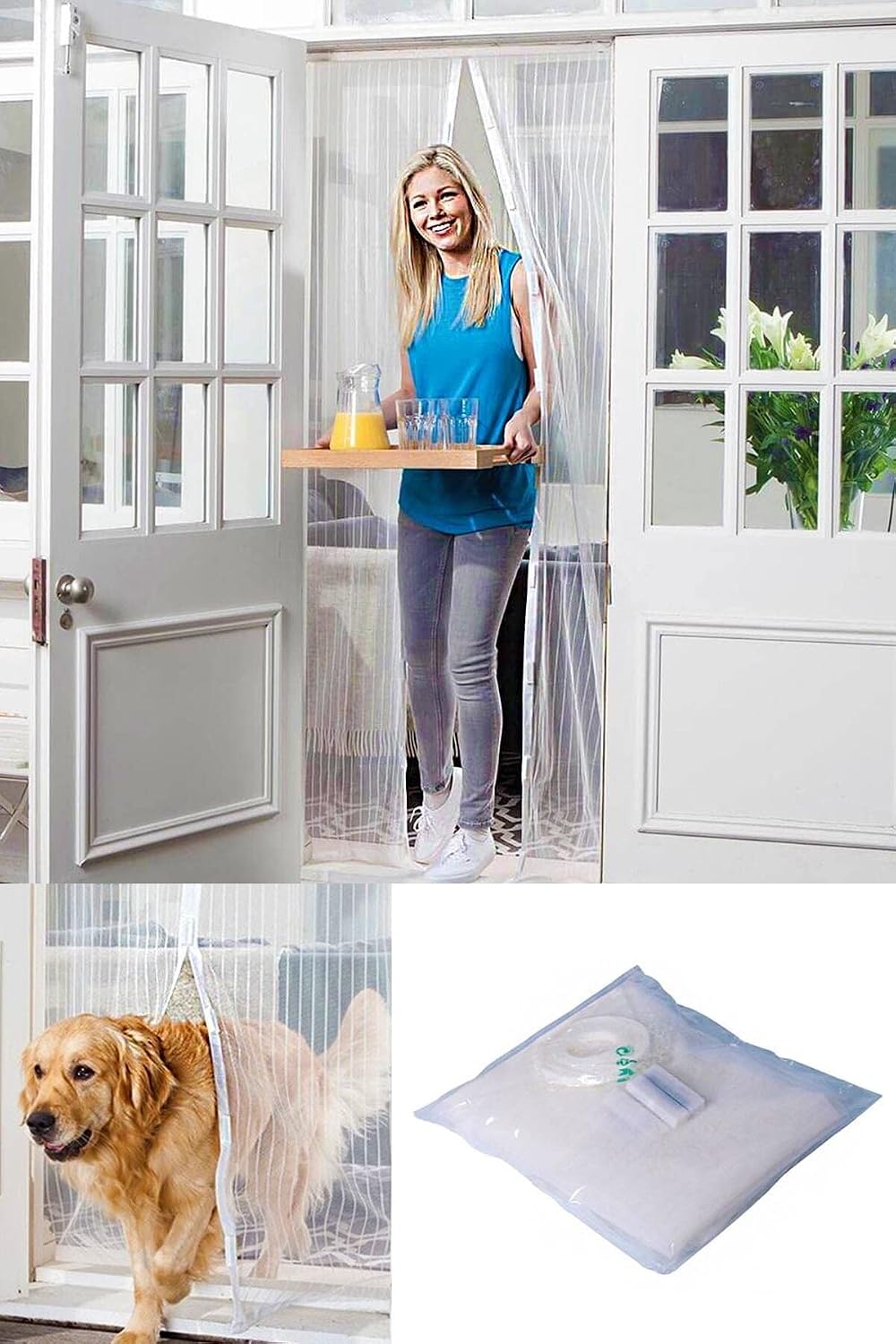 Fay-Tek 205 X 105 Cm Mıknatıslı Kapı Sinekliği Sinek Sivrisinek Kovucu Tül Sineklik 1410 V2