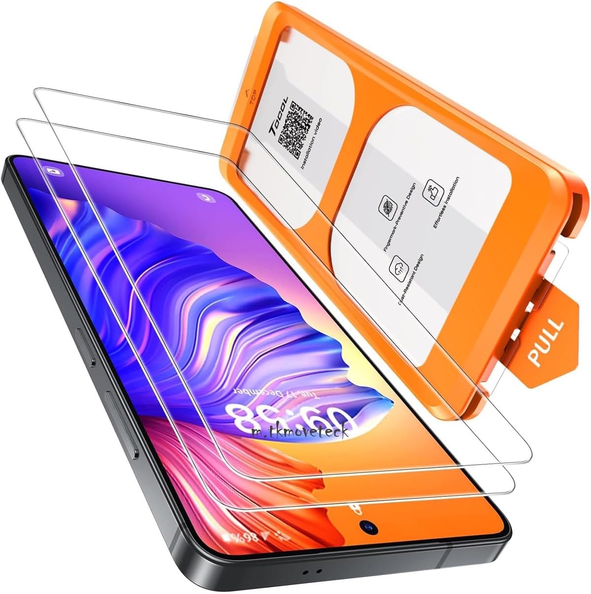 Samsung Galaxy S26 Ultra İle Uyumlu Uygulama Aparatlı Tam Kapatan Temperli Ekran Koruyucu Kırılmaz Cam