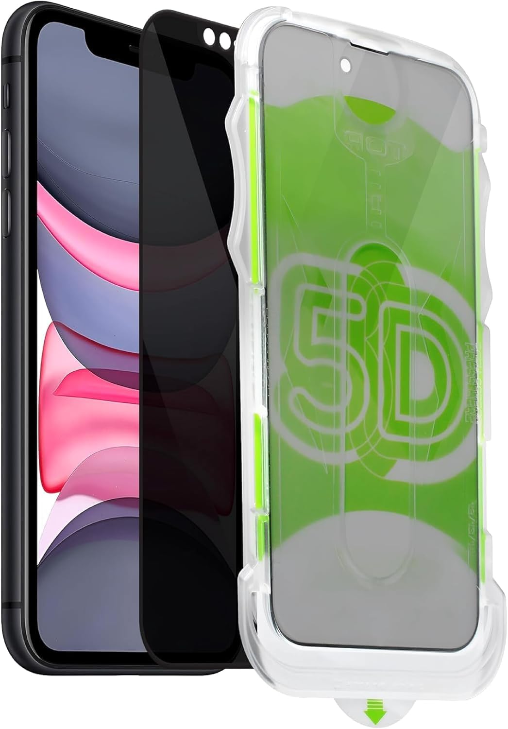 iPhone 13 / 13 Pro / 14 / 16E / 17e İle Uyumlu Hayalet Ekran Koruyucu Yandan Görünmez Gizli Kurulum Kitli Camın Altında Toz Bırakmayan Darbelere Karşı Ekstra Dayanıklı Kırılmaz Cam Koruma