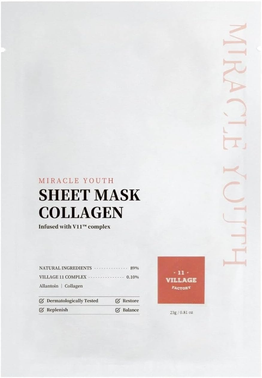 Village 11 Factory Miracle Youth Sheet Mask Collagen 23 gr – Kolajen Maskesi