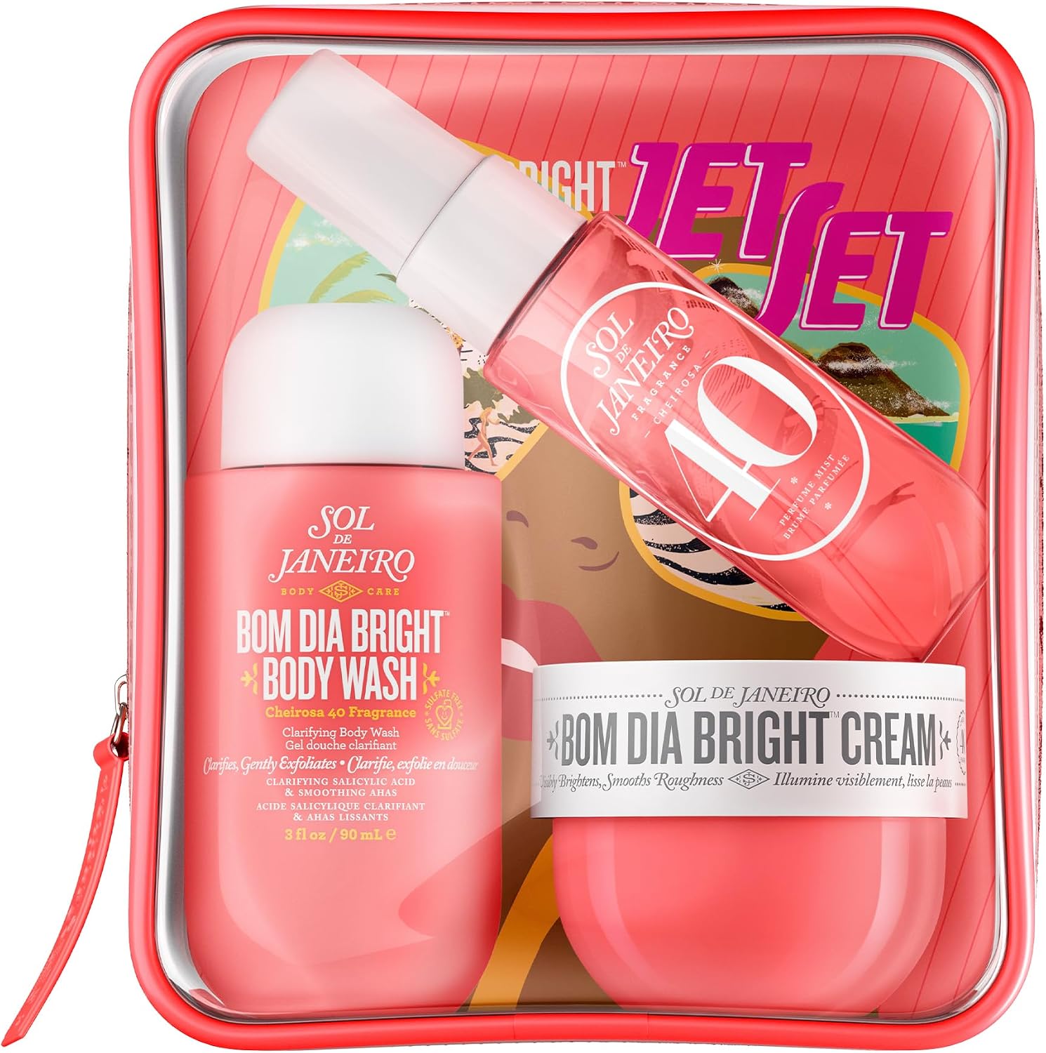 Bom Dia Bright Jet Set Cheirosa '40 - Cilt Bakım Seti