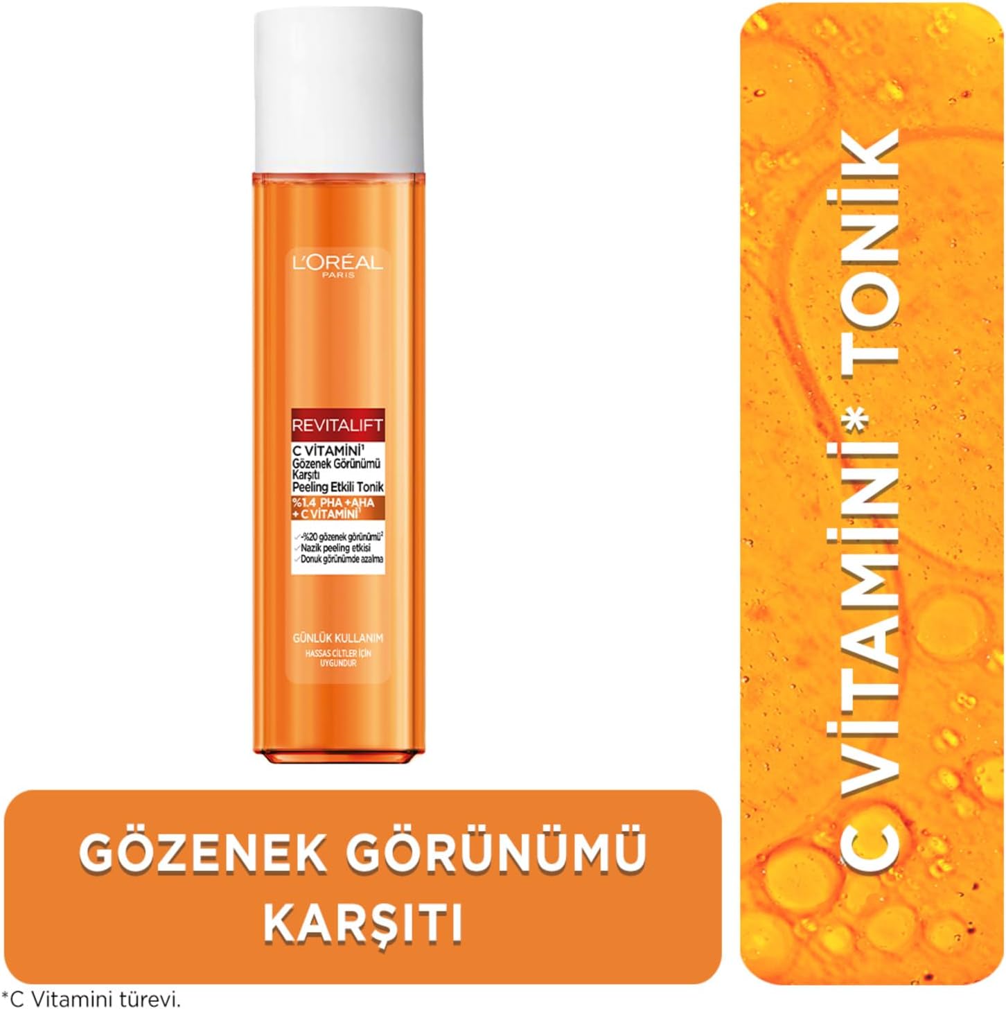 Revitalift C Vitamini Gözenek Görünümü Karşıtı Peeling Etkili Tonik