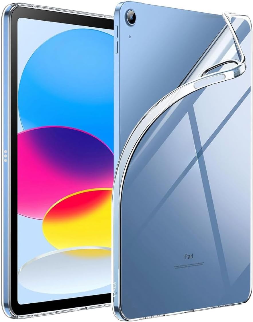 APPLE ile uyumlu 11 inç iPad (A16) / iPad Air 10.9 inç/iPad 10.Nesil 10.9 Kılıf Şeffaf Silikon Arka Kapak