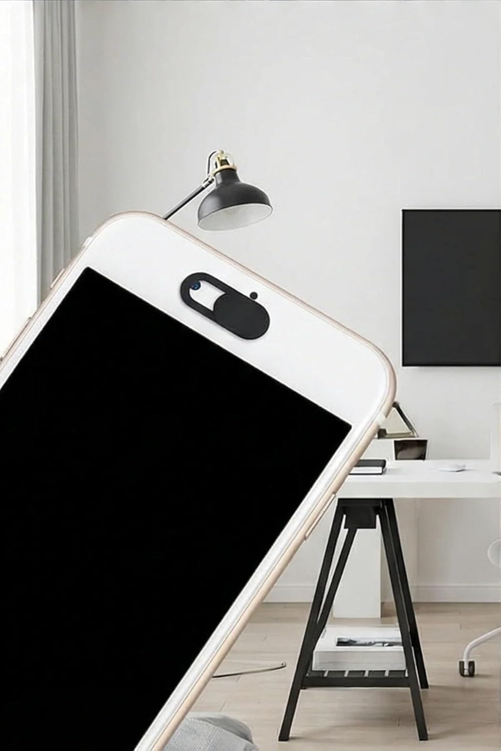 3'lü Webcam Kapatıcı - Ultra İnce Sürgülü Kamera Gizlilik Kapağı - Laptop, Tablet, Telefon ve PC Uyumlu Kamera Kapatıcı Seti (Siyah)