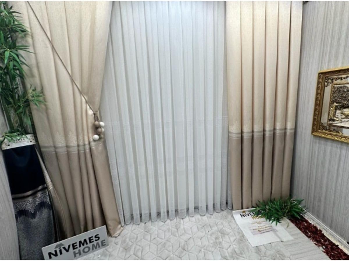 Titus Fj632145 V-123 Krem 1/3 Sık Pileli Fon Perde Apm