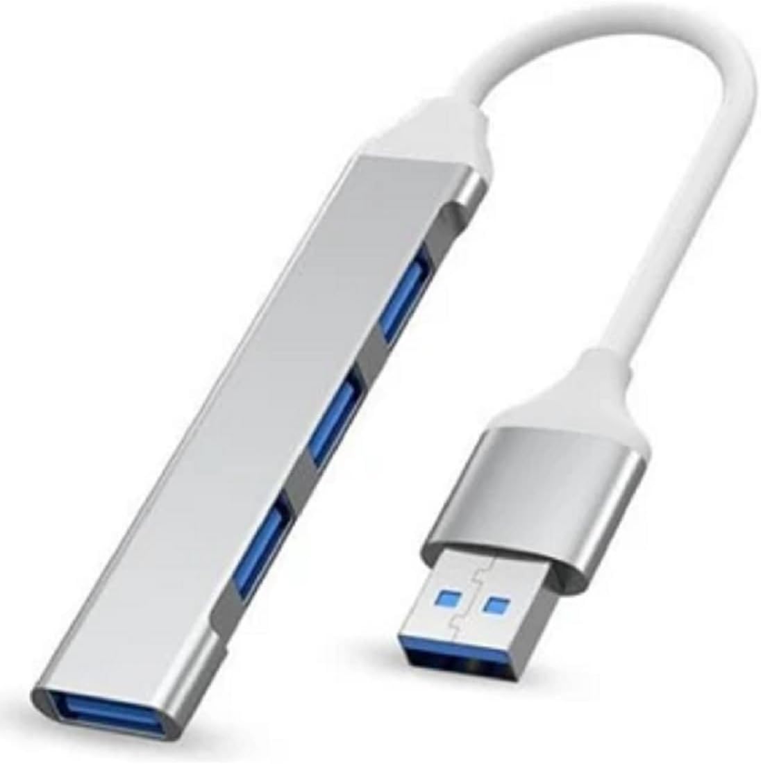 7012 USB 3.0 Hub 4 Portlu Veri USB Adaptörü Süper Hızlı 5Gbps Alüminyum USB HubBütün Cihazlara Uyumludur