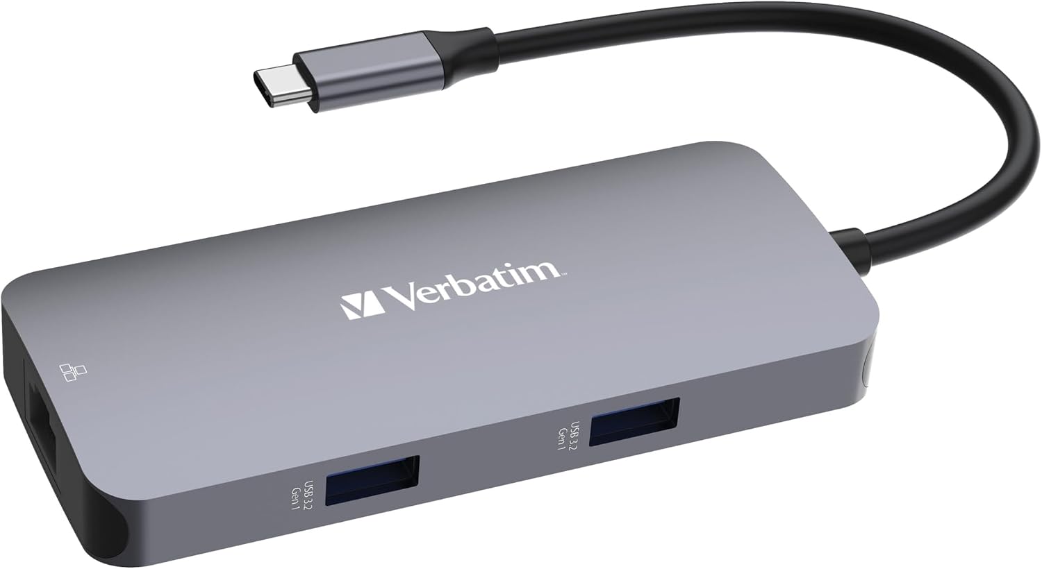 USB-C Pro Multiport Hub 5'i 1 arada, çoklu bağlantı noktalı adaptör, USB-C, HDMI, RJ45, USB-A ve USB-C PD, Mac, MacBook Pro/Air, iPad Pro, Thinkpad, Windows bilgisayar, dizüstü bilgisayar ve