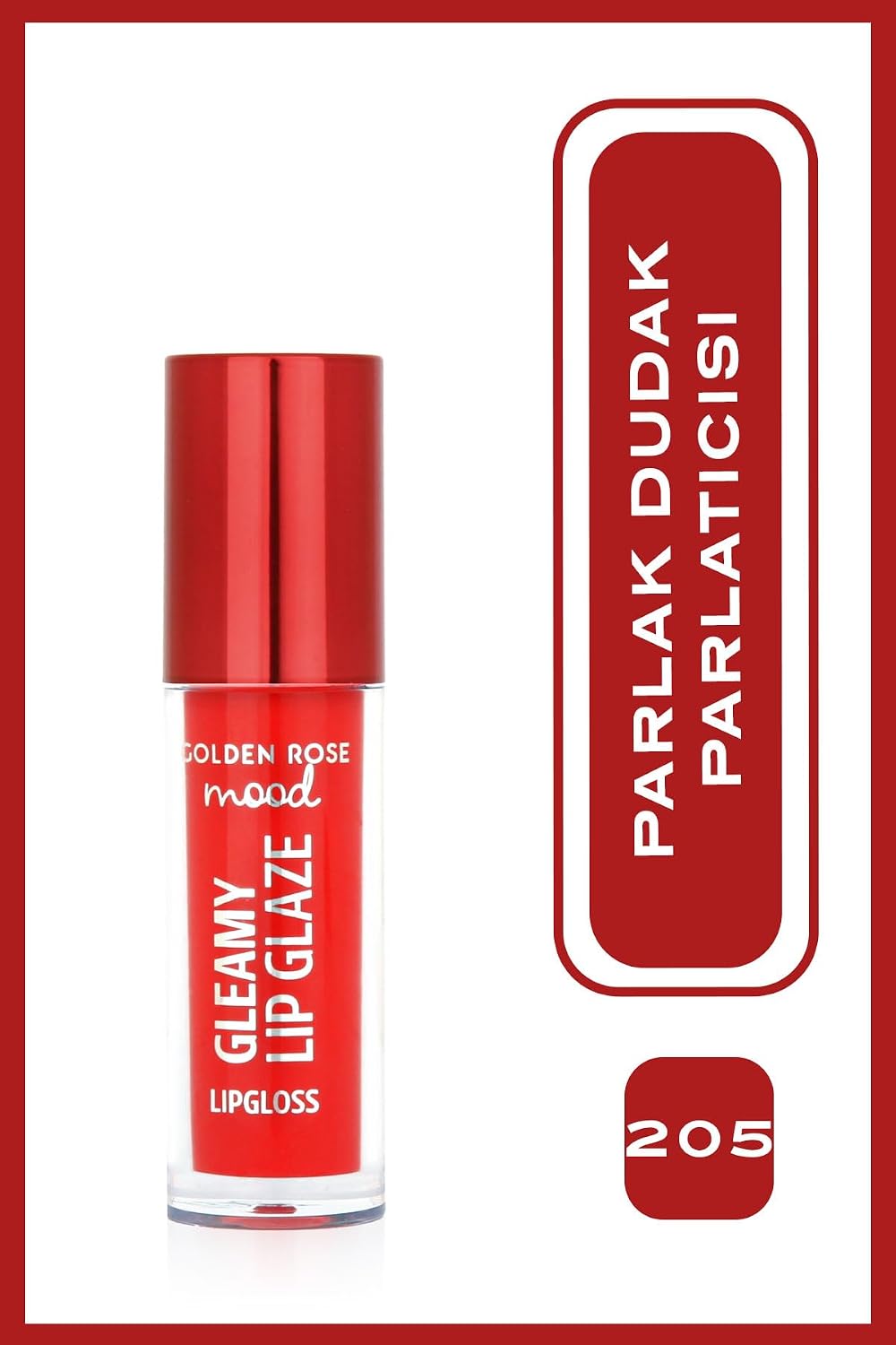 Mood Gleamy Lip Glaze Lipgloss No:205 Cherry Pop - Renkli Dudak Parlatıcısı