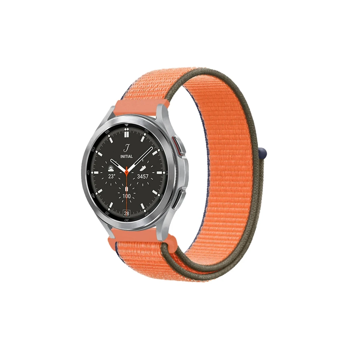 Watch 22mm Hasırlı Cırtcırtlı Kordon - Turuncu