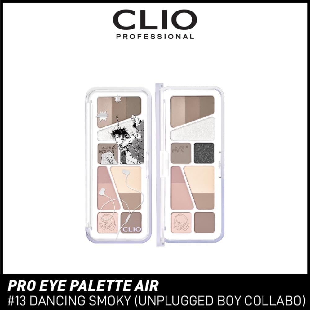 Hafif Dokulu Yoğun Renklere Sahip Göz Farı Paleti Pro Eye Palette Air (13 Dancing Smoky)