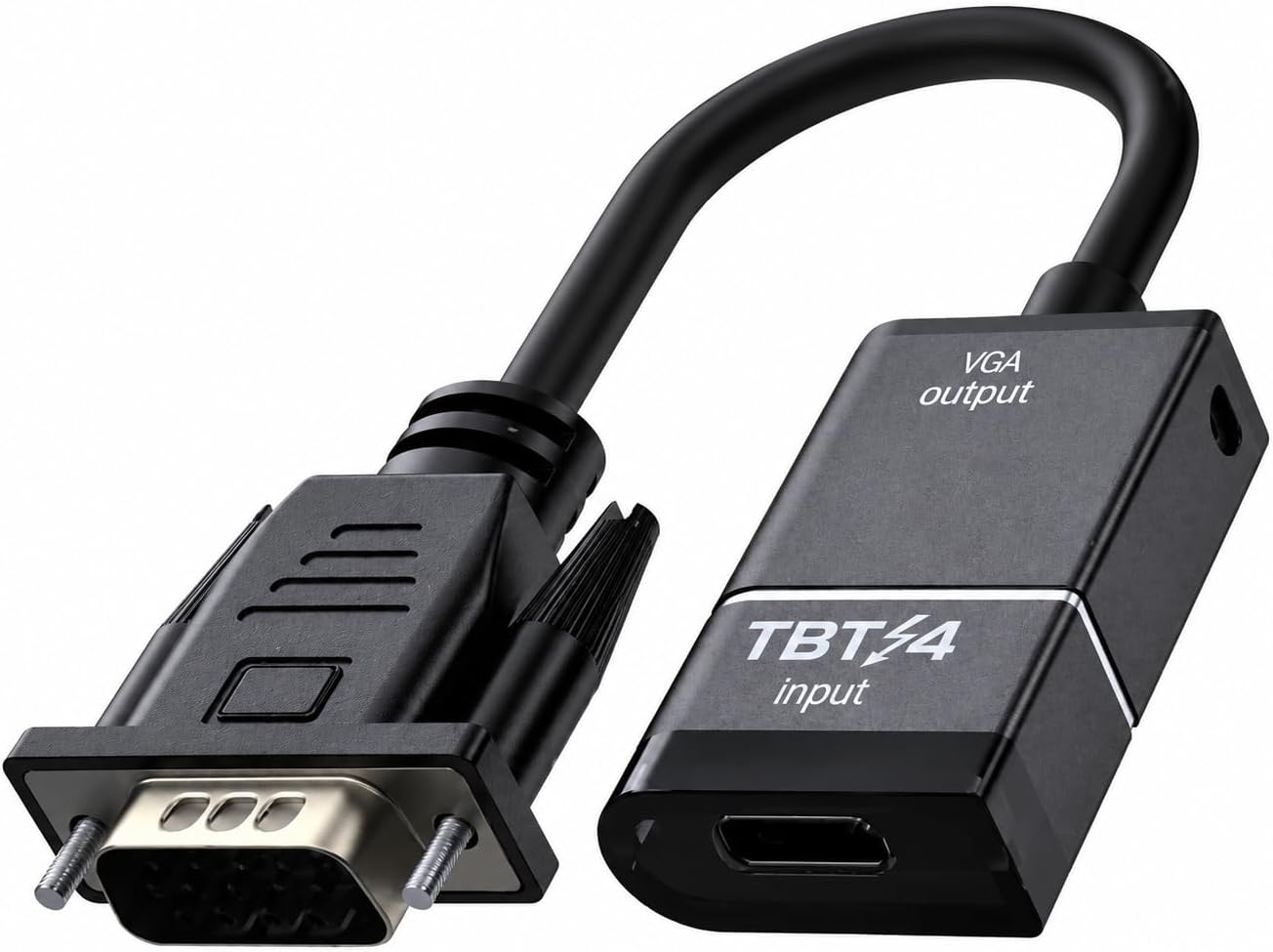 Thunderbolt VGA HD Adaptör VC-01 USB Type-C Thunderbolt Giriş VGA Çıkış Telefon Tablet Bilgisayar Uyumlu Harici Monitör Görüntü Aktarım Adaptörü | ZR1298
