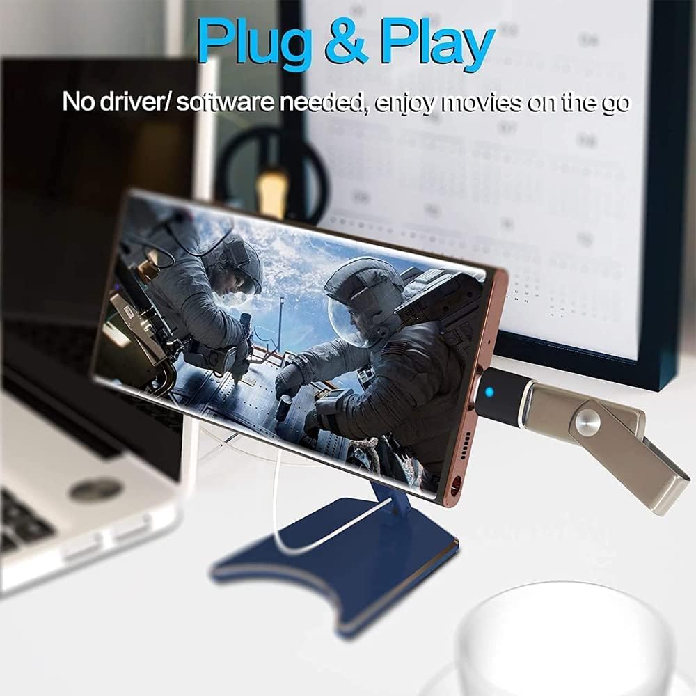 Kyrotech USB C - USB Adaptörü, USB Type C - USB 3.0 Adaptörü, Led Göstergeli, Dizüstü Bilgisayar, Monitör ve Diğer Type C Cihazlarla Uyumlu