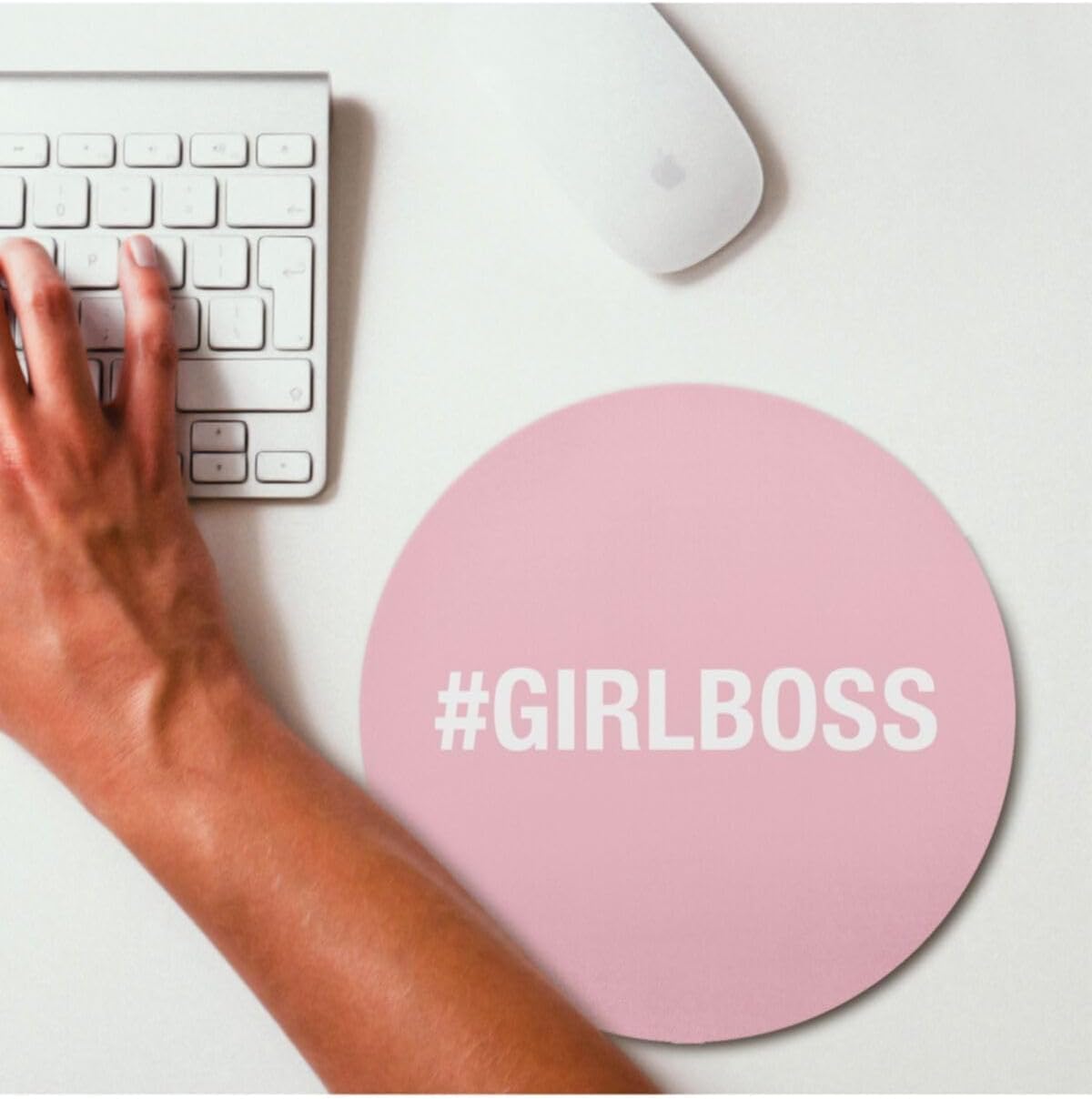 Girlboss Hashtag Tasarımlı Hediye Mousepad 20 x 20 cm